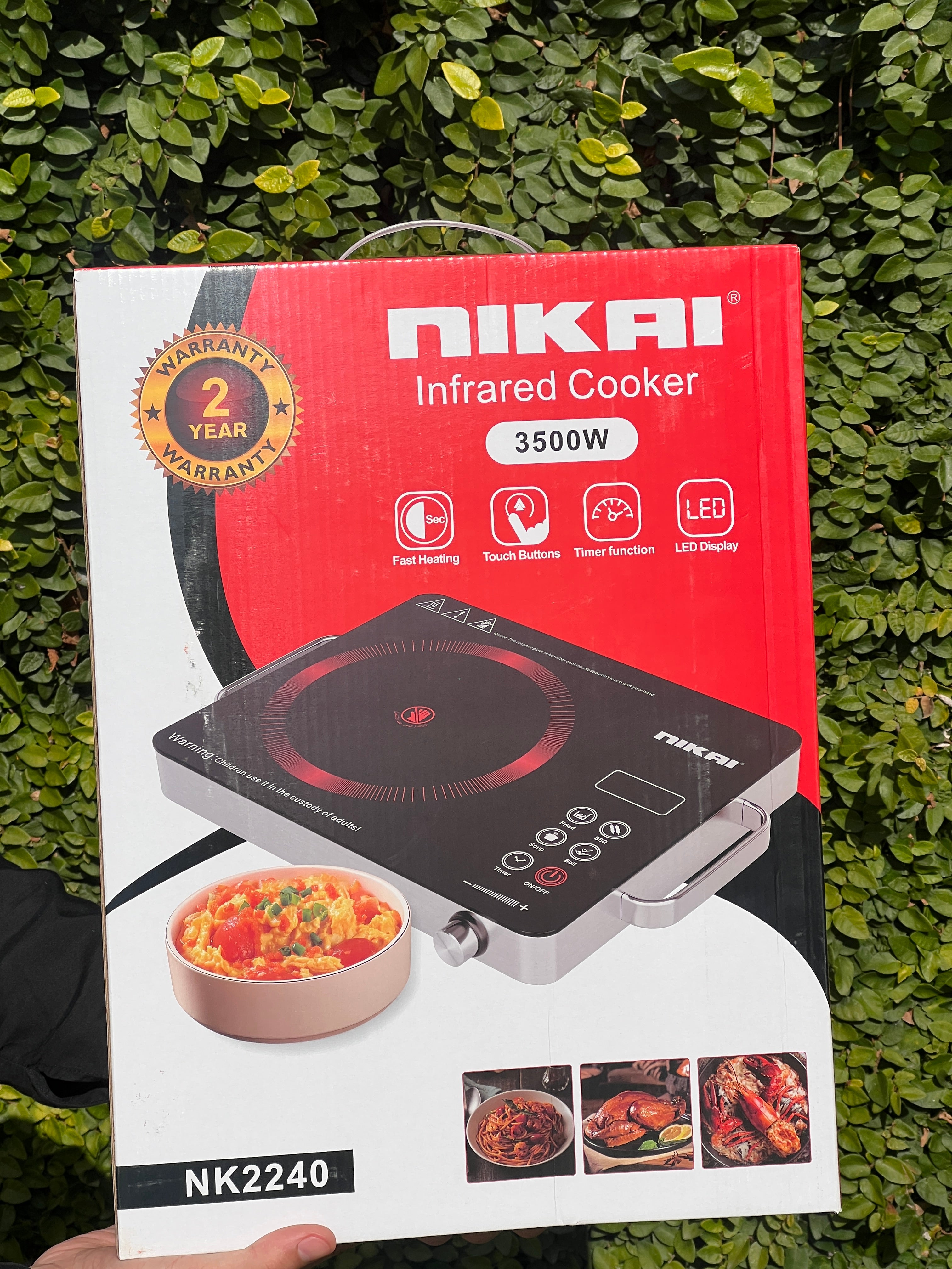 Nikai Infrared Cooker 3500W (2-Year Warranty)